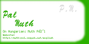 pal muth business card